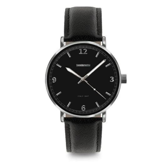 Cesare 40 Leather Black Cifra - Lambretta Watches - Lambrettawatches