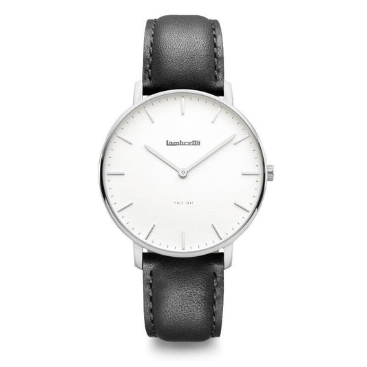 Classico 40 Silver White Black - Lambretta Watches - Lambrettawatches