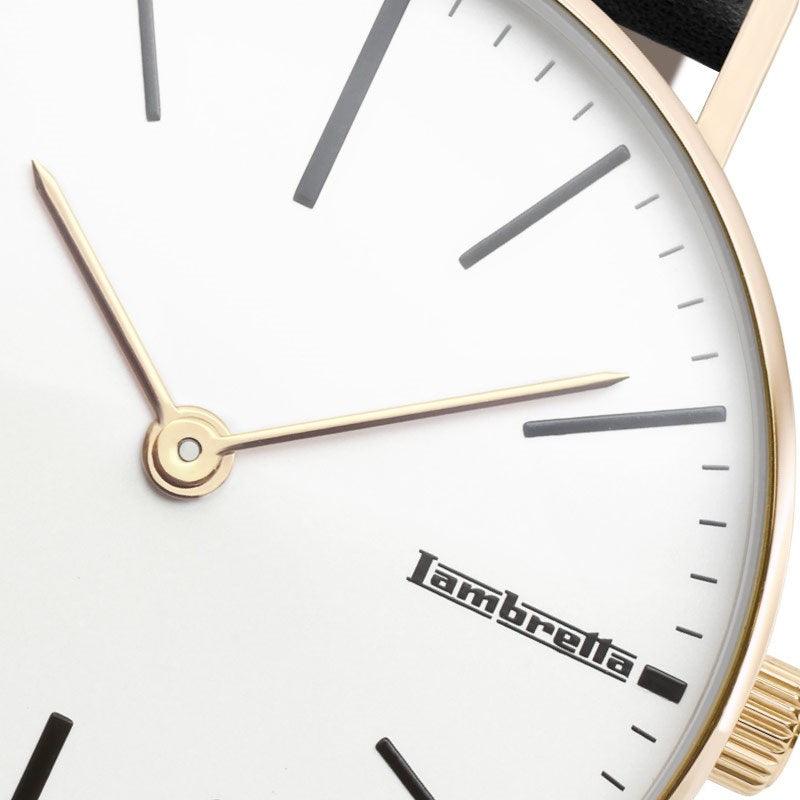 Cesare 42 Gold White Black - Limited Edition - Lambretta Watches - Lambrettawatches
