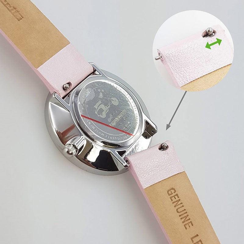 Cielo 34 Croco Silver Pink - Lambretta Watches - Lambrettawatches