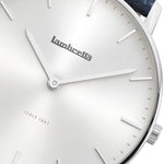 Classico 40 Distresso Silver Silver Blue - Lambretta Watches - Lambrettawatches