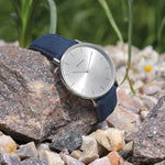 Classico 40 Distresso Silver Silver Blue - Lambretta Watches - Lambrettawatches