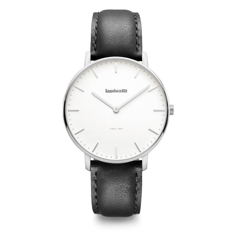 Classico 40 Silver White Black - Lambretta Watches - Lambrettawatches