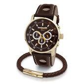 Leather Bracelet Brown/Gold - Lambretta Watches - Lambrettawatches