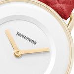 Mia 34 Quilted Gold Red - Lambretta Watches - Lambrettawatches