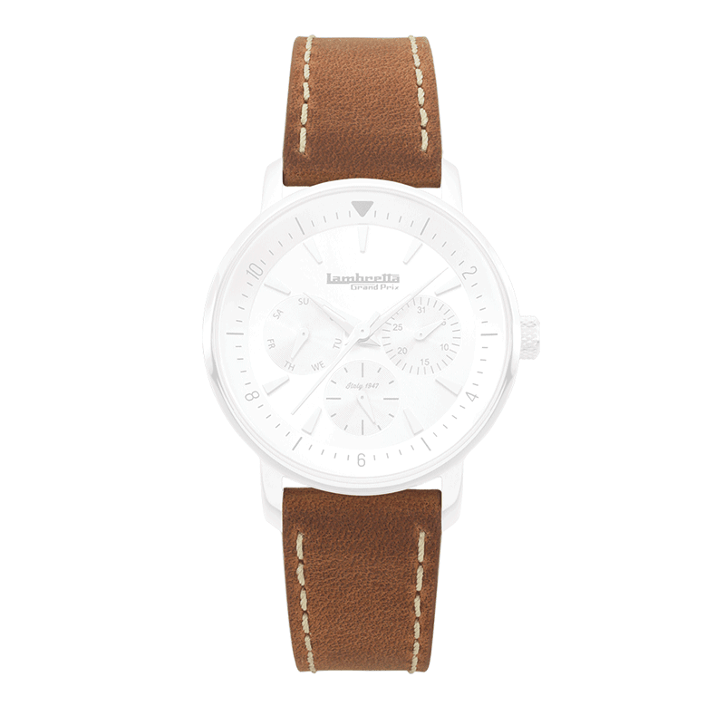 Strap Leather Imola (18mm) Brown - Lambretta Watches - Lambrettawatches