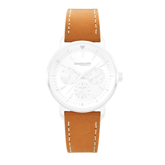 Strap Leather Imola (18mm) Tan - Lambretta Watches - Lambrettawatches