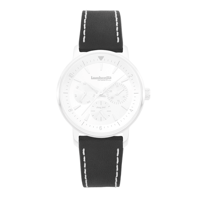 Strap Leather Imola Black (18mm) - Lambretta Watches - Lambrettawatches